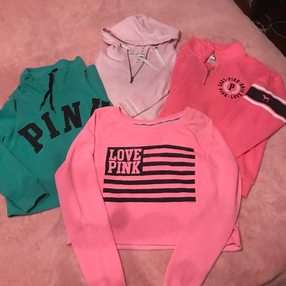 VS pink sweater bundle.    Open to offers